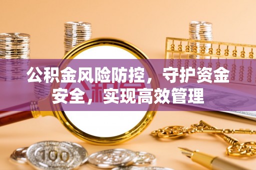 河间公积金风险防控，守护资金安全，实现高效管理